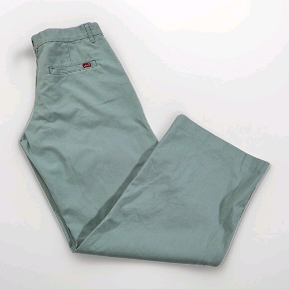Levi's Baggy Trousers Womens28 Minty Green Wide Leg Casual Modern Loose Fit Boho - Picture 16 of 16